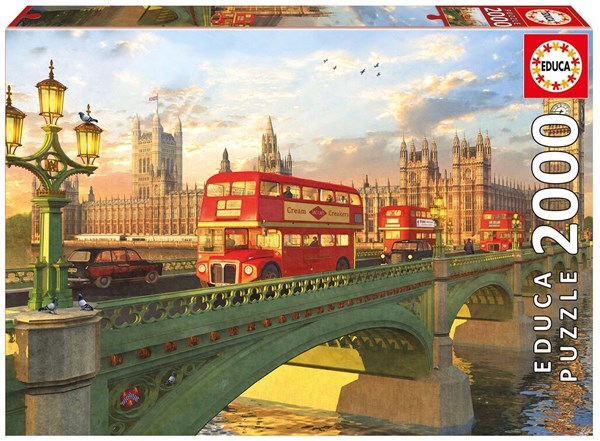 Educa (16777) - Dominic Davison: "Westminster Bridge, London" - 2000 pièces