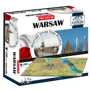4D Cityscape (40064) - "Warsaw, Poland" - 1200 pièces