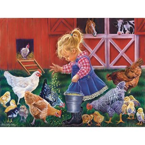 SunsOut (35886) - Tricia Reilly-Matthews: "Little Farm Girl" - 500 pièces