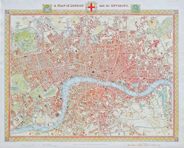 Piatnik (542442) - "London Map, 1831" - 1000 pièces