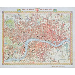 Piatnik (542442) - "London Map, 1831" - 1000 pièces