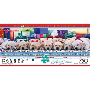 Buffalo Games (14047) - "Holiday Puppies" - 750 pièces