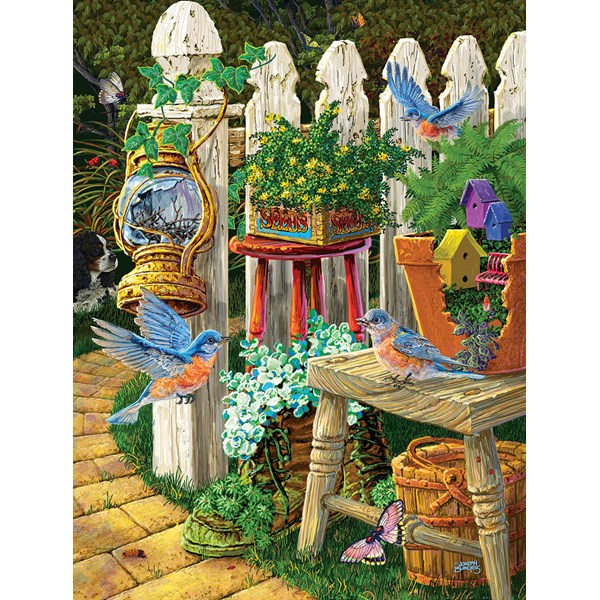 SunsOut (38753) - Joseph Burgess: "Summer Bluebirds" - 300 pièces