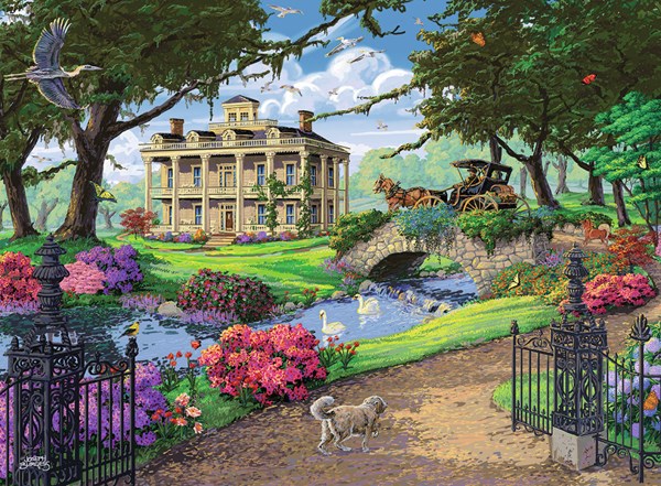 Ravensburger (14690) - Tom Antonishak: "Visiting the Mansion" - 500 pièces
