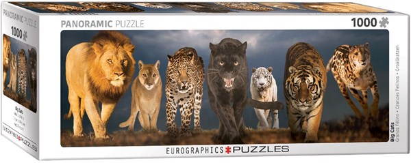 Eurographics (6010-0297) - "Big Cats" - 1000 pièces
