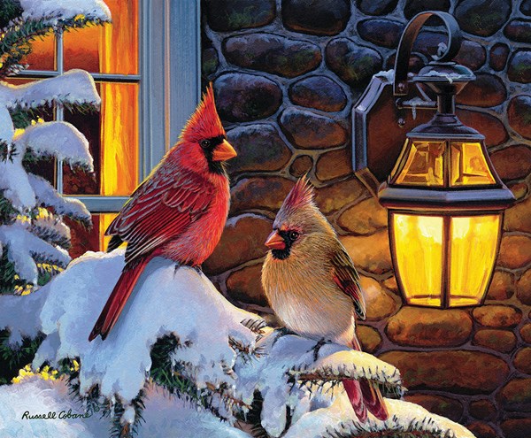 SunsOut (36690) - Russell Cobane: "A Snowy Branch" - 500 pièces