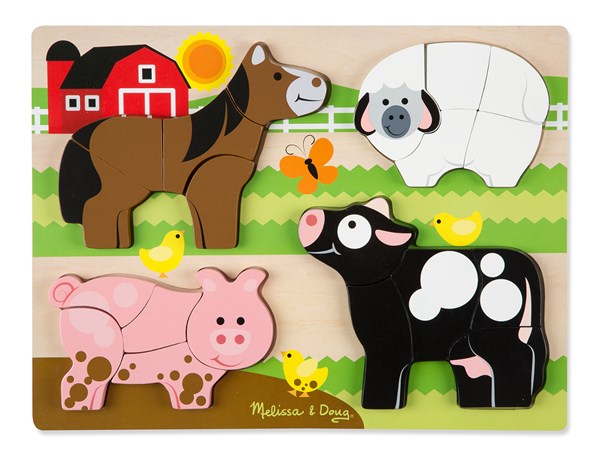 Melissa and Doug (1891) - "Jumbo Farm" - 5 pièces