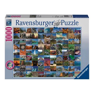 Ravensburger (19371) - "Les 99 plus beaux endroits de la Terre" - 1000 pièces