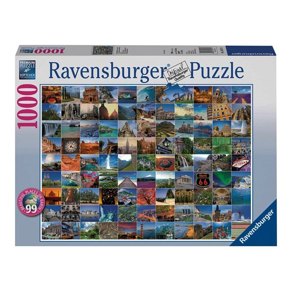 Ravensburger (19371) - "Les 99 plus beaux endroits de la Terre" - 1000 pièces