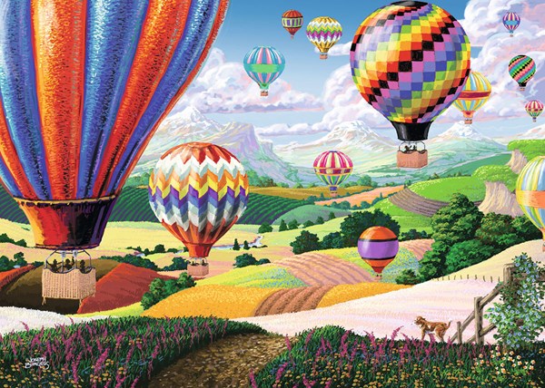 Ravensburger (14871) - Joseph Burgess: "Brilliant Balloons" - 500 pièces