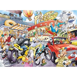 Jumbo (19132) - "Wasgij Imagine 2: ...Si on n'avait pas inventé la Roue !" - 1000 pièces