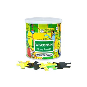 Geo Toys (GEO 248) - "City Magnetic Puzzle Wisconsin" - 100 pièces