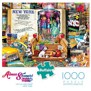 Buffalo Games (11742) - Aimee Stewart: "New York (Life is an Open Book)" - 1000 pièces