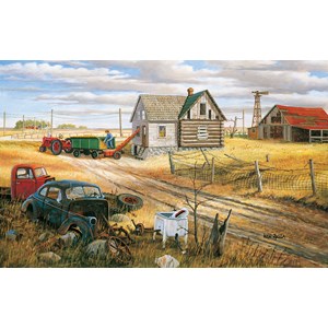 SunsOut (39612) - Ken Zylla: "Homestead and Corn Crib" - 550 pièces