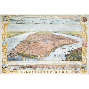 Piatnik (542947) - "Plan de New York, 1853" - 1000 pièces