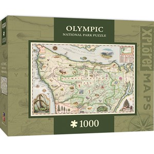 MasterPieces (71766) - "Olympic Map" - 1000 pièces