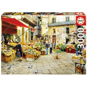 Educa (16780) - "La Vucciria Market, Palermo" - 3000 pièces