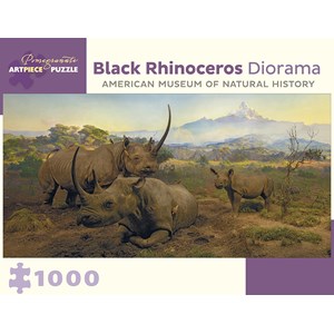 Pomegranate (AA955) - "Black Rhinoceros Diorama" - 1000 pièces
