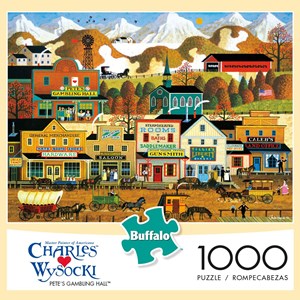 Buffalo Games (11446) - Charles Wysocki: "Pete's Gambling Hall" - 1000 pièces