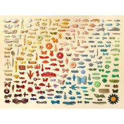 New York Puzzle Co (CO121) - "Barrette Collection" - 1000 pièces