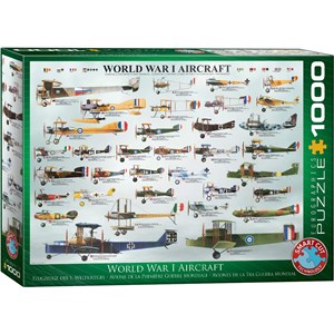 Eurographics (6000-0087) - "Les avions de la 1ère guerre mondiale" - 1000 pièces
