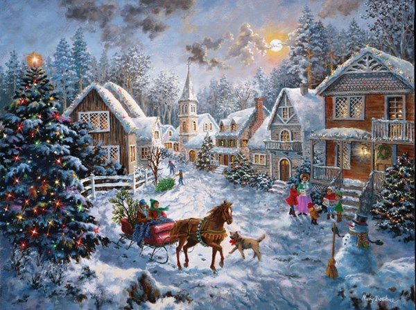 SunsOut (19236) - Nicky Boehme: "Merry Christmas" - 1000 pièces