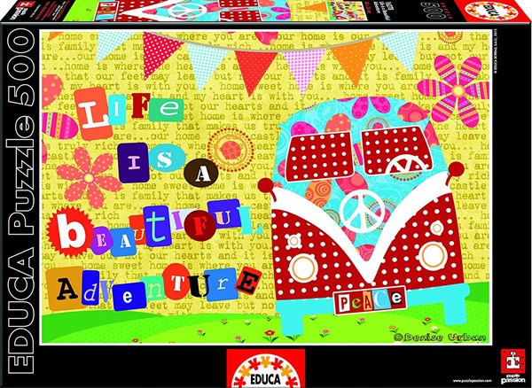 Educa (16278) - "Life is a Beautiful Adventure" - 500 pièces