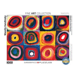Eurographics (6000-1323) - Vassily Kandinsky: "Etude de couleurs de carrés" - 1000 pièces