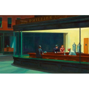 Piatnik (538445) - Edward Hopper: "Nighthawks, 1942" - 1000 pièces