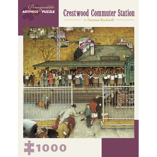 Pomegranate (AA908) - Norman Rockwell: "Crestwood Commuter Station" - 1000 pièces