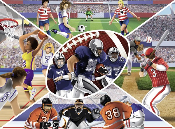 Ravensburger (13208) - "Sports Collage" - 300 pièces