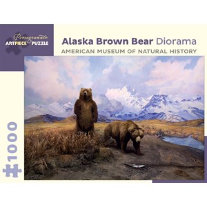 Pomegranate (AA940) - "Alaska Brown Bear Diorama" - 1000 pièces