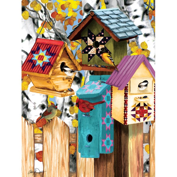 SunsOut (12554) - Ashley Davis: "Fall Birdhouses" - 1000 pièces