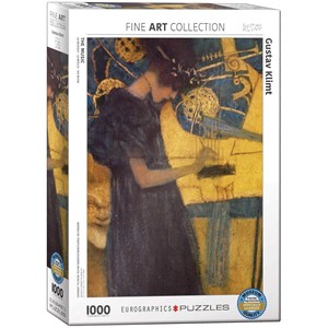 Eurographics (6000-1991) - Gustav Klimt: "La musique" - 1000 pièces