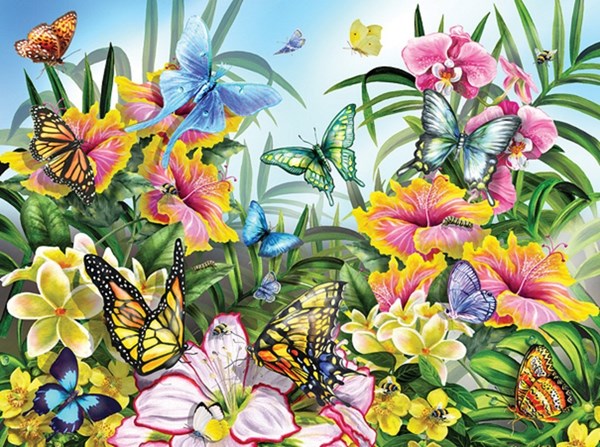 SunsOut (34928) - Lori Schory: "Garden Colors" - 1000 pièces