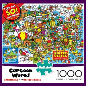 Buffalo Games (11524) - "Landmarks of the United States" - 1000 pièces