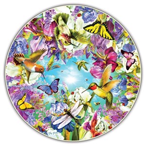 A Broader View (412) - "Hummingbirds (Round Table Puzzle)" - 500 pièces