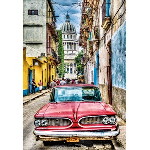 Educa (16754) - "Vintage Car In Old Havana" - 1000 pièces
