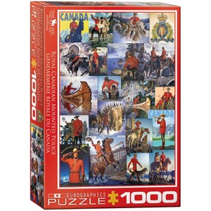 Eurographics (6000-0777) - "Royal Canadian Mounted Police, Collage" - 1000 pièces