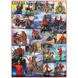 Eurographics (6000-0777) - "Royal Canadian Mounted Police, Collage" - 1000 pièces
