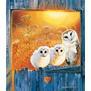 SunsOut (36994) - Pollyanna Pickering: "Owls in the Window" - 550 pièces