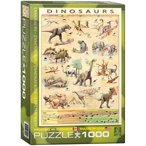 Eurographics (6000-1005) - "Les Dinosaures" - 1000 pièces