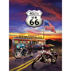 SunsOut (37122) - Greg Giordano: "Route 66 Diner" - 1000 pièces