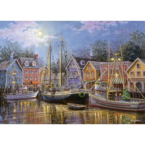 Ravensburger (14912) - Nicky Boehme: "Ships Aglow" - 500 pièces