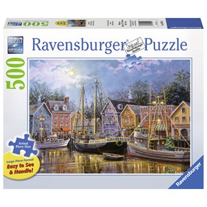 Ravensburger (14912) - Nicky Boehme: "Ships Aglow" - 500 pièces