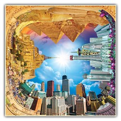 A Broader View (441) - "A Quick Walk Through Time Puzzle (4 Fronts Collection)" - 550 pièces