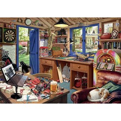 Ravensburger (19650) - Steve Read: "The Man Cave" - 1000 pièces