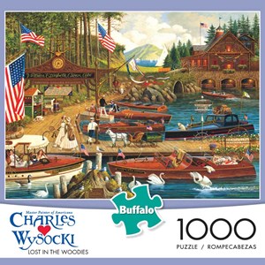 Buffalo Games (11426) - Charles Wysocki: "Lost in the Woodies" - 1000 pièces
