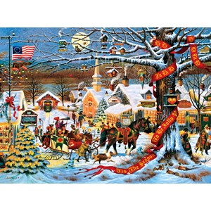 Buffalo Games (11425) - Charles Wysocki: "Small Town Christmas" - 1000 pièces