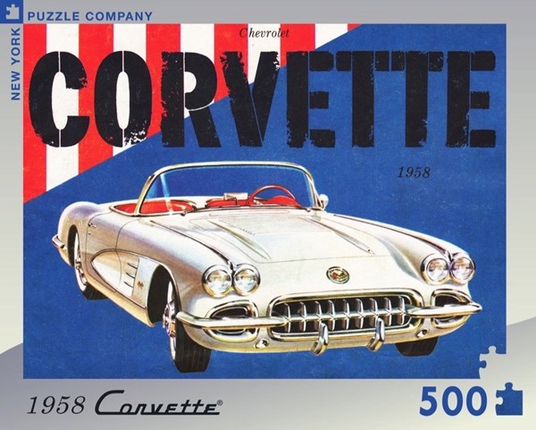 New York Puzzle Co (GM956) - "Corvette Convertible, General Motors" - 500 pièces